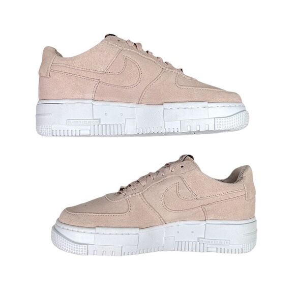 Nike Air Force 1 Pixel Pink Suede - Size 7 - Picture 10 of 12